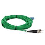 Picture of 3m LC (Male) to ST (Male) OS2 Straight Green Duplex Fiber OFNR (Riser-Rated) Patch Cable