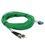 Picture of 3m LC (Male) to ST (Male) OS2 Straight Green Duplex Fiber OFNR (Riser-Rated) Patch Cable