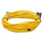 Picture of 3m LC (Male) to ST (Male) Yellow OS2 Duplex Fiber TAA Compliant OFNR (Riser-Rated) Patch Cable