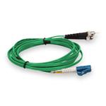 Picture of 3m LC (Male) to ST (Male) OS2 Straight Green Duplex Fiber Plenum Patch Cable