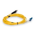 Picture of 3m LC (Male) to ST (Male) OS2 Straight Yellow Duplex Fiber Plenum Patch Cable