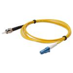 Picture of 3m LC (Male) to ST (Male) OS2 Straight Yellow Simplex Fiber Plenum Patch Cable