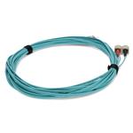 Picture of 5m SC (Male) to ST (Male) OM4 Straight Aqua Duplex Fiber OFNR (Riser-Rated) Patch Cable