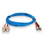 Picture of 5m SC (Male) to ST (Male) OM1 Straight Blue Duplex Fiber OFNR (Riser-Rated) Patch Cable