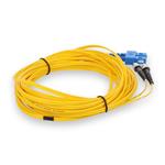 Picture of 5m SC (Male) to ST (Male) OS2 Straight Yellow Duplex Fiber OFNR (Riser-Rated) Patch Cable