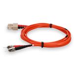 Picture of 7m SC (Male) to ST (Male) Orange OM1 Duplex Fiber OFNR (Riser-Rated) Patch Cable