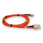 Picture of 7m SC (Male) to ST (Male) Orange OM1 Duplex Fiber OFNR (Riser-Rated) Patch Cable