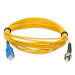 Picture of 7m SC (Male) to ST (Male) OS2 Straight Yellow Simplex Fiber OFNR (Riser-Rated) Patch Cable