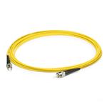 Picture of 1m ST (Male) to ST (Male) OS2 Straight Yellow Simplex Fiber LSZH Patch Cable
