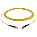 Picture of 1m ST (Male) to ST (Male) OS2 Straight Yellow Simplex Fiber OFNR (Riser-Rated) Patch Cable