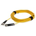 Picture of 20m ST (Male) to ST (Male) OS2 Straight Yellow Duplex Fiber OFNR (Riser-Rated) Patch Cable