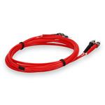 Picture of 3m ST (Male) to ST (Male) OM2 Straight Red Duplex Fiber OFNR (Riser-Rated) Patch Cable