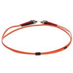 Picture of 3m ST (Male) to ST (Male) Orange OM2 Duplex Fiber OFNR (Riser-Rated) Patch Cable
