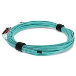 Picture of 3m ST (Male) to ST (Male) OM4 Straight Aqua Duplex Fiber OFNR (Riser-Rated) Patch Cable