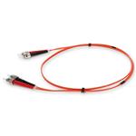 Picture of 3m ST (Male) to ST (Male) Orange OM1 Duplex Fiber OFNR (Riser-Rated) Patch Cable