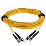 Picture of 42m ST (Male) to ST (Male) OS2 Straight Yellow Duplex Fiber OFNR (Riser-Rated) Patch Cable