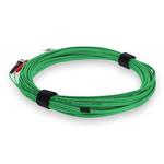 Picture of 4m ST (Male) to ST (Male) OM4 Straight Green Duplex Fiber OFNR (Riser-Rated) Patch Cable