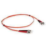 Picture of 4m ST (Male) to ST (Male) Orange OM1 Duplex Fiber OFNR (Riser-Rated) Patch Cable
