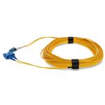 Picture of 25m LC (Male) to USC (Male) Yellow OS2 Duplex Fiber OFNR (Riser-Rated) Patch Cable