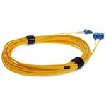 Picture of 5m LC (Male) to USC (Male) Yellow OS2 Duplex Fiber OFNR (Riser-Rated) Patch Cable