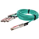Picture of MSA and TAA 400GBase-AOC QSFP-DD to 4xQSFP56 Active Optical Cable (850nm, MMF, 1m)