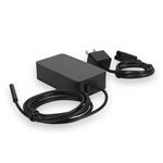 Picture of Microsoft® Q4Q-00001 Compatible 65W 15V at 4A Black Magnetic Tip Laptop Power Adapter and Cable