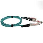 Picture of MSA and TAA Compliant 200GBase-AOC QSFP56 to 2xQSFP56 Infiniband HDR Active Optical Cable (850nm, MMF, 10m)