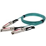 Picture of MSA and TAA 200GBase-AOC QSFP56 to 2xQSFP56 Active Optical Cable (850nm, MMF, 5m, Infiniband HDR)