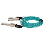 Picture of MSA and TAA 200GBase-AOC QSFP28-DD to 2xQSFP28 Active Optical Cable (850nm, MMF, 10m)