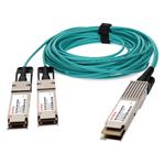 Picture of MSA and TAA 200GBase-AOC QSFP28-DD to 2xQSFP28 Active Optical Cable (850nm, MMF, 10m)