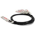 Picture of Cisco® QDD-4QSFP28-400-CU2-5M Compatible TAA 200GBase-CU QSFP-DD to 4xQSFP28 Direct Attach Cable (Passive Twinax, 2.5m)