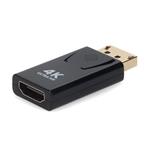 Picture of HP® QK108AV Compatible DisplayPort 1.2 Male to HDMI 1.3 Female Black Adapter Requires DP++ Max Resolution Up to 2560x1600 (WQXGA)