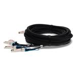 Picture of MSA and TAA 40GBase-CU QSFP+ to 4xSFP+ Direct Attach Cable (Active Twinax, 10m)