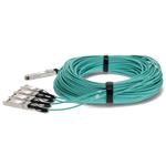 Picture of Cisco® Compatible TAA Compliant 40GBase-AOC QSFP+ to 4xSFP+ Active Optical Cable (850nm, MMF, 100m)