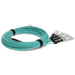 Picture of Cisco® Compatible TAA Compliant 40GBase-AOC QSFP+ to 4xSFP+ Active Optical Cable (850nm, MMF, 30m)