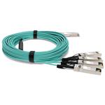 Picture of Cisco® Compatible TAA 40GBase-AOC QSFP+ to 4xSFP+ Active Optical Cable (850nm, MMF, 45m)