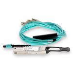 Picture of Cisco® QSFP-8LC-AOC5M Compatible TAA Compliant 40GBase-SR4 QSFP+ Transceiver (MMF, 850nm, 5m, DOM, 0 to 70C, MPO)