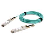 Picture of MSA and TAA Compliant 112GBase-AOC QSFP28 to QSFP28 Active Optical Cable (850nm, MMF, 7m)