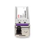 Picture of Aruba Networks® SFP-BX-U-AU Compatible TAA Compliant 1000Base-BX SFP Transceiver (SMF, 1310nmTx/1490nmRx, 10km, DOM, LC)