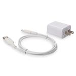 Picture of 2PK 1-Port NEMA 5-15P Male to USB 3.1 (C) Male Wall Chargers 5V 1.8A For Use With Standard US AC Wall Plugs