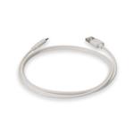 Picture of 1m Apple Computer® MD818AM/A Compatible USB 2.0 (A) Male to Lightning Male White Sync and Charge Cable MFi Certified