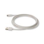 Picture of 0.15m USB 2.0 (A) Male to Lightning Male White Cable