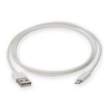 Picture of 1m USB 2.0 (A) Male to Lightning Male White Cable Slim
