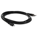 Picture of 0.3m USB 2.0 (A) Male to Micro-USB 2.0 (B) Male Black Cable