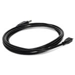 Picture of 10ft USB 2.0 (A) Male to Micro-USB 2.0 (B) Black Cable