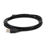 Picture of 15ft USB 2.0 (A) Male to Micro-USB 2.0 (B) Female Black Cable