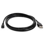 Picture of 2m USB 2.0 (A) Male to Micro-USB 2.0 (B) Male Black Cable