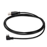 Picture of 1.83m USB 2.0 (A) Male to Micro-USB 2.0 (B) Right-Angle Male Black Cable