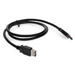 Picture of 2m USB 2.0 (A) Male Male Black Cable