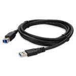 Picture of 3ft USB 3.0 (A) Male to USB 3.0 (B) Male Black Cable